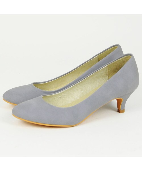 ORiental TRaffic(オリエンタルトラフィック)の「ミドルプレーンパンプス(シューズ・レディース・ベージュ/ブラック/ブルー/ピンク/イエロー・34/35/36/37/38/39/40/41/42)」の2枚目の写真