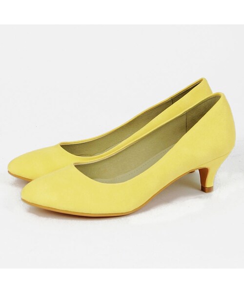 ORiental TRaffic(オリエンタルトラフィック)の「ミドルプレーンパンプス(シューズ・レディース・ベージュ/ブラック/ブルー/ピンク/イエロー・34/35/36/37/38/39/40/41/42)」の3枚目の写真