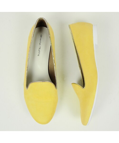 ORiental TRaffic（オリエンタルトラフィック）の「パイピングオペラシューズ（シューズ・レディース・ブルー/グレー/ネイビー/レッド/イエロー・34/35/36/37/38/39/40/41/42）」の2枚目の写真