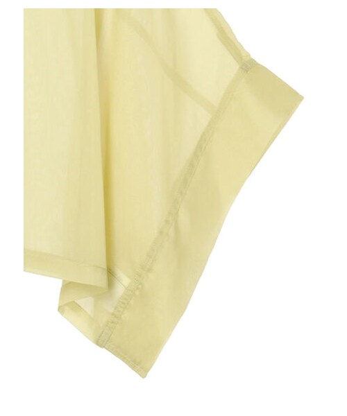 Green　Parks（グリーンパークス）の「・ELENCARE DUE ラメシフォンショートシャツ（トップス・アイボリー/ブラック/イエロー・F）」の5枚目の写真