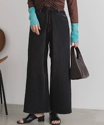 Kastane | 【6.9(金)12:00発売/サイズ展開あり】タックワイドデニム(デニムパンツ)