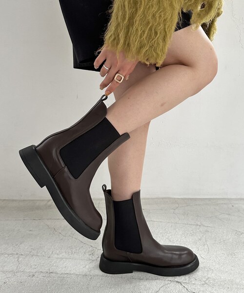 【6/9～クーポン対象】インヒールチェルシーブーツ