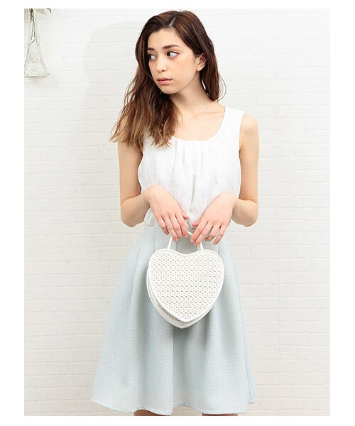 MIIA(ミーア)の「シークレットレースワンピース(ワンピース/ドレス・レディース・ベージュ/ライトブルー/ホワイト・F)」の3枚目の写真