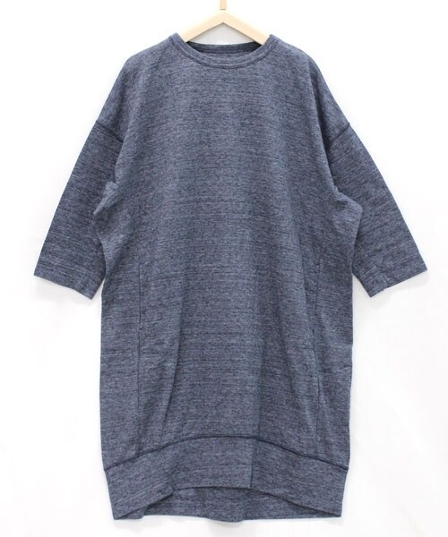 RNA-N（アールエヌエーエヌ）の「ポンチ五分袖ワンピース（ワンピース/ドレス・レディース・グレー/ナチュラル/ネイビー・M）」の3枚目の写真