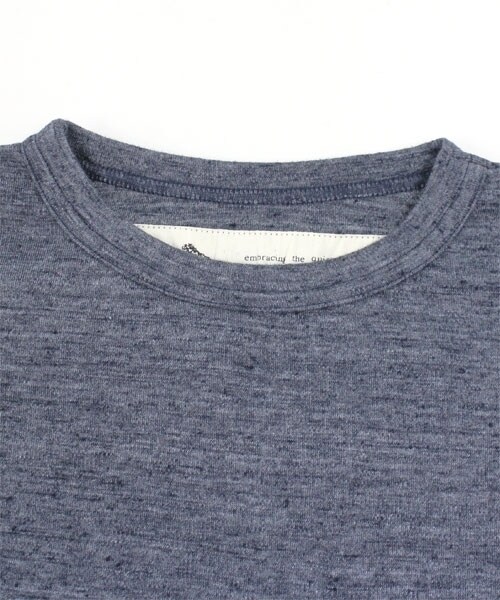 RNA-N（アールエヌエーエヌ）の「ポンチ五分袖ワンピース（ワンピース/ドレス・レディース・グレー/ナチュラル/ネイビー・M）」の8枚目の写真