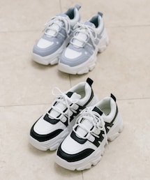 OLIVE des OLIVE | 【S/M/Lサイズ展開】リボン厚底スニーカー(シューズ)