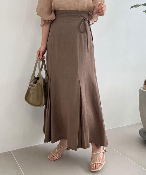 one after another NICE CLAUP（ワンアフターアナザーナイスクラップ）の「【セットアップ対応】マーメイドスカート（スカート・レディース・ピンク/ブラウン/ブラック/ドット・1/2）」の3枚目の写真