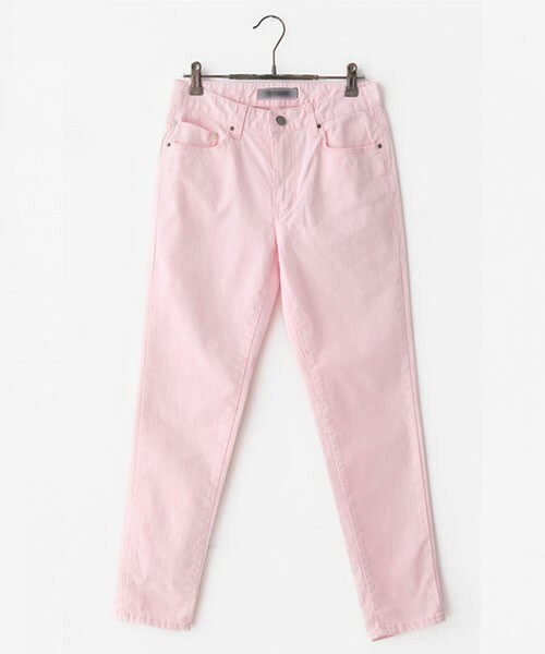 DHOLIC（ディーホリック）の「2204パステルスリムラインパンツ（その他パンツ・レディース・ブラック/ホワイト/グレー/ピンク・XS/S/M/L）」の4枚目の写真