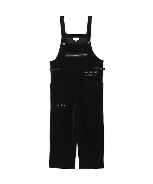 AVIREX(アヴィレックス)の「【先行予約 8月上旬-8月中旬入荷予定】《COLLECTION》L-VELOR OVERALL/ ベロア オーバーオール(オールインワン・サロペット・ブラック/オレンジ/カーキ・F)」の10枚目の写真