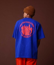 AVIREX | 《COLLECTION》NEWYORK CITY SCAPE SHORT SLEEVE T-SHIRT/ニューヨークシティエスケープTシャツ(トップス)