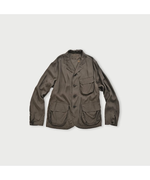 美品　45R　フォーティファイブアール　803　ワッシャー　シャツジャケット　4 45R（フォーティファイブアール）の「レーヨンダンプのシャツ