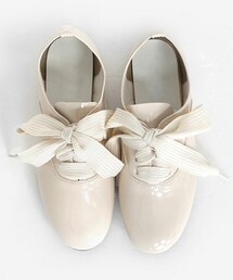 DHOLIC | ラウンドトゥレースアップエナメル調シューズ(その他シューズ)