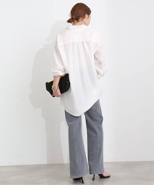 未使用　deuxiemeclasse シルクウォッシュシャツ　ホワイト Deuxieme Classe（ドゥーズィエムクラス）の「*追加 シルク