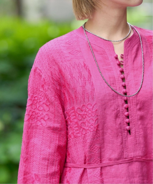 IENA（イエナ）の「IENA LA BOUCLE リネンパッチワーク刺繍