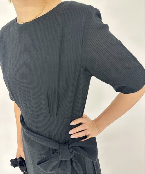 【EDIT.FOR LULU】DOBBY STRIPE PLAIN DRESS EDIT. FOR LULU（エディットフォールル）の「Stripe Dobby Dress