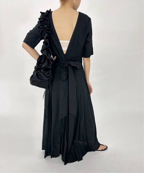 【EDIT.FOR LULU】DOBBY STRIPE PLAIN DRESS edit for lulu DOBBY STRIPE PLAIN DRESS