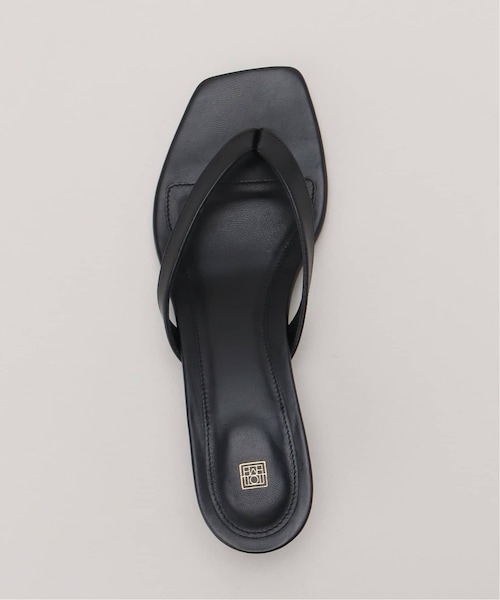 TOTEME トテム スクエアトゥ ヒール フリップフロップ サンダル Toteme トングサンダル THE FLIP FLOP HEEL 205 906 819