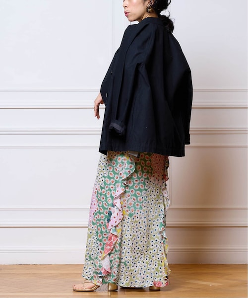 【IENA LA BOUCLE】 フェードフラワー ラッフルスカート IENA LA BOUCLE 新品 フェードフラワー ラッフルスカート｜Yahoo