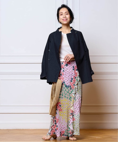 IENA（イエナ）の「IENA LA BOUCLE LISAマルチフラワーラッフル