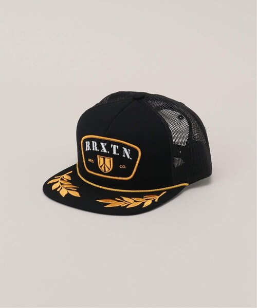 Cappellino Trucker Brixton Peace Shield MP, Baseball Snapback, Rete Posteriore, Visiera Piatta 7cm, Regolabile, Unisex