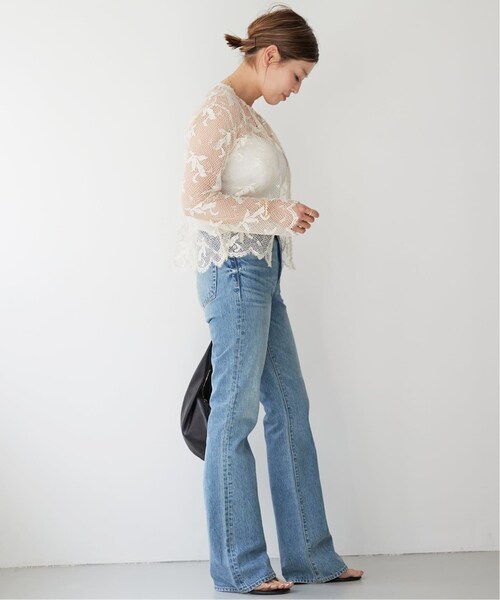 ドゥーズィエムクラス Deuxieme Classe Gainly lace ブラウス　レースブラウス アイボリー Deuxieme Classe（ドゥーズィエムクラス）の「Gainly lace