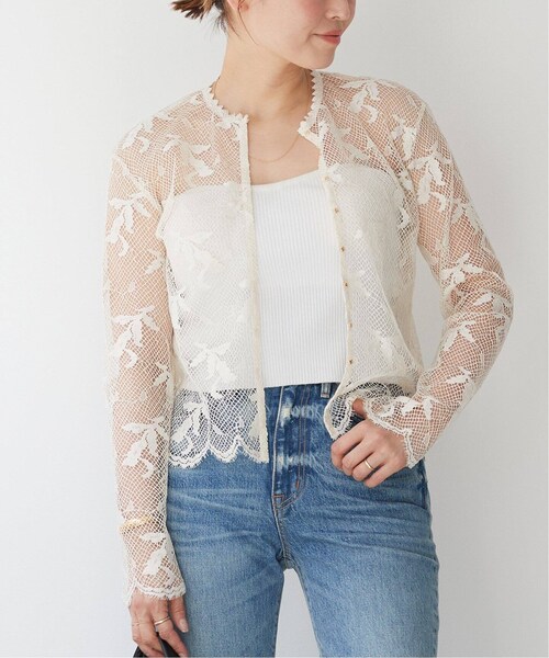 ドゥーズィエムクラス Deuxieme Classe Gainly lace ブラウス　レースブラウス アイボリー Deuxieme Classe（ドゥーズィエムクラス）の「Gainly lace