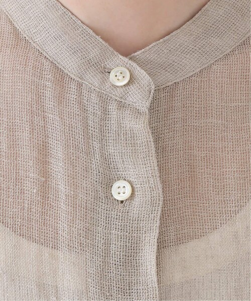 plage（プラージュ）の「《追加予約》【CALMER】別注 BandCollar シャツ2（その他・ナチュラル/フリー）」の13枚目の写真