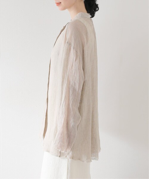 plage（プラージュ）の「《追加予約》【CALMER】別注 BandCollar シャツ2（その他・ナチュラル/フリー）」の7枚目の写真
