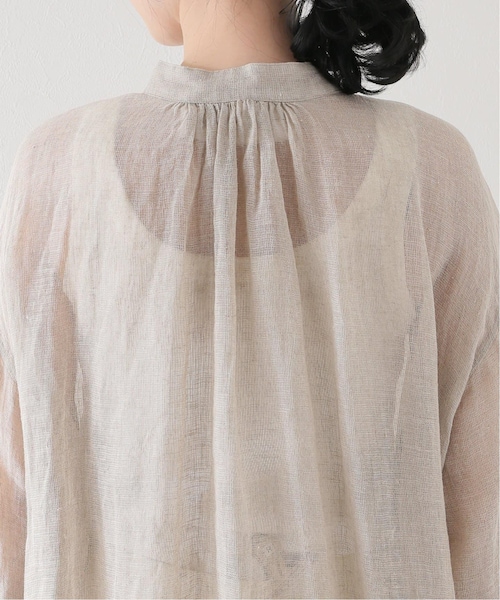 plage（プラージュ）の「《追加予約》【CALMER】別注 BandCollar シャツ2（その他・ナチュラル/フリー）」の10枚目の写真