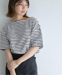 La TOTALITE（ラトータリテ）の「ボーダーボートネック プルオーバー（その他）」