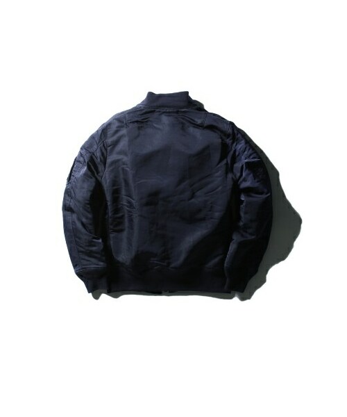 Nexus7 b-15cタイプのフライトジャケットカスタムバンドロゴネイビー Nexus7 b-15cタイプのフライトジャケットカスタムバンドロゴネイビー