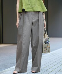 IENA（イエナ）の「IENA LA BOUCLE ハイカウントダンプ2タックパンツ（その他）」