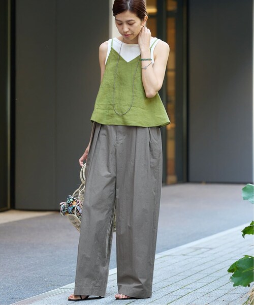 IENA(イエナ)の「IENA LA BOUCLE ハイカウントダンプ2タックパンツ(その他・グレー/34/36/38/40)」の8枚目の写真