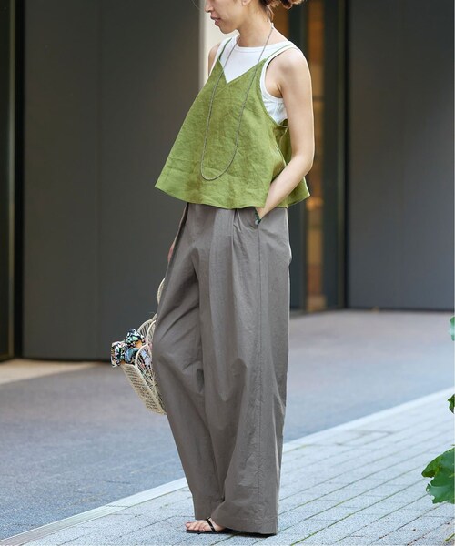 IENA(イエナ)の「IENA LA BOUCLE ハイカウントダンプ2タックパンツ(その他・グレー/34/36/38/40)」の9枚目の写真