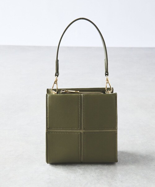 un dix cors（アンディコール）の「《予約》cache cache/クロスはぎ2WAYショルダー（ショルダーバッグ・レディース・ベージュ/カーキ/ブラック・F）」の3枚目の写真