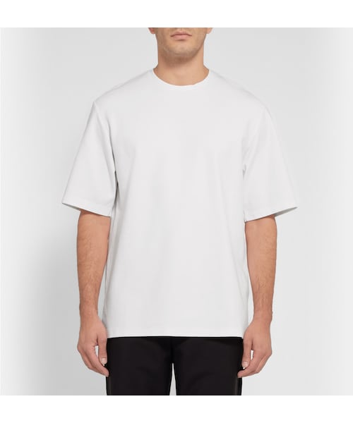 Acne Studios(アクネストゥディオズ)の「Acne Studios Chelsea Oversized Cotton-Jersey T-Shirt(Tシャツ/カットソー・メンズ・White・M/S/XL/XS/L)」の4枚目の写真