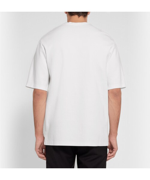 Acne Studios(アクネストゥディオズ)の「Acne Studios Chelsea Oversized Cotton-Jersey T-Shirt(Tシャツ/カットソー・メンズ・White・M/S/XL/XS/L)」の6枚目の写真