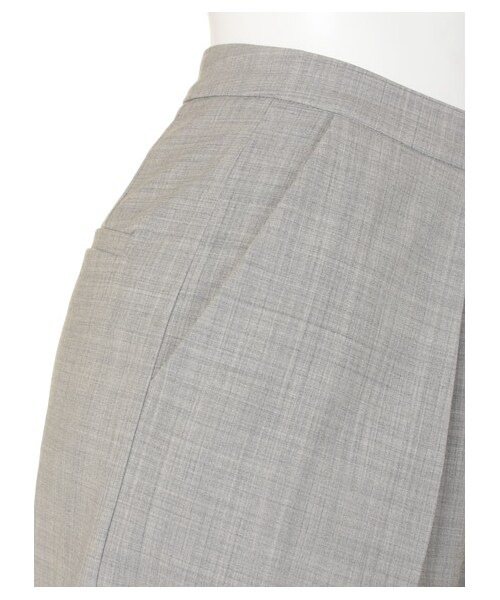 FRAY I.D（フレイアイディー）の「ウールワイドパンツ（ストレートパンツ・レディース・GRY・0/1）」の6枚目の写真