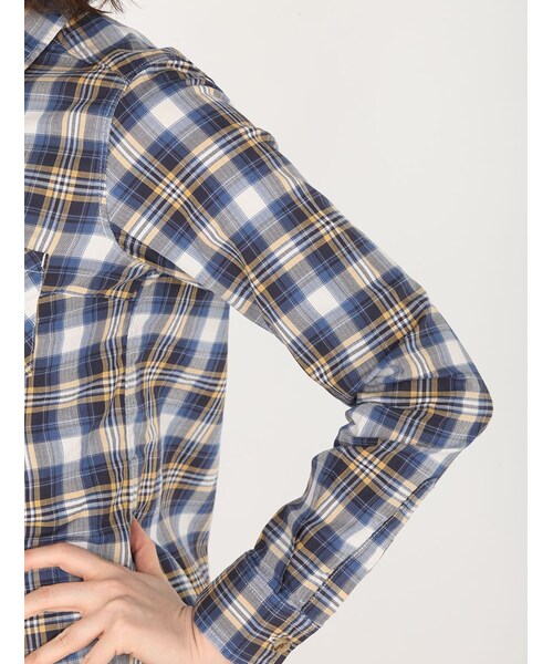AVIREX(アヴィレックス)の「DS L/S CHECK POCKET(トップス・レディース・RED/YELLOW/BLUE・S/M)」の15枚目の写真