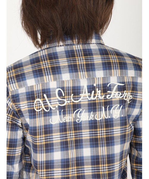 AVIREX(アヴィレックス)の「DS L/S CHECK POCKET(トップス・レディース・RED/YELLOW/BLUE・S/M)」の17枚目の写真