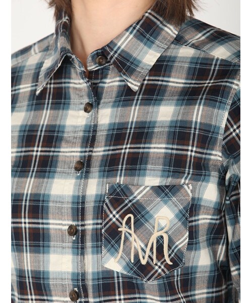 AVIREX(アヴィレックス)の「DS L/S CHECK POCKET(トップス・レディース・RED/YELLOW/BLUE・S/M)」の5枚目の写真
