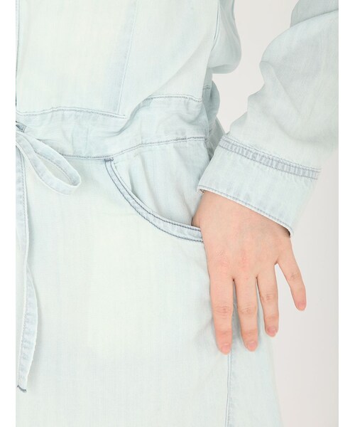 AVIREX(アヴィレックス)の「★L/S DENIM PULLOVE(トップス・レディース・L/BLUE/BLUE・S/M)」の5枚目の写真