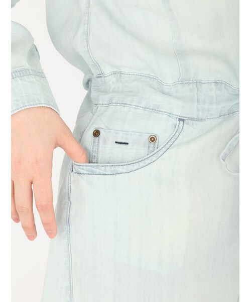 AVIREX(アヴィレックス)の「★L/S DENIM PULLOVE(トップス・レディース・L/BLUE/BLUE・S/M)」の6枚目の写真