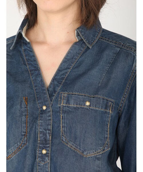 AVIREX(アヴィレックス)の「★L/S DENIM PULLOVE(トップス・レディース・L/BLUE/BLUE・S/M)」の16枚目の写真