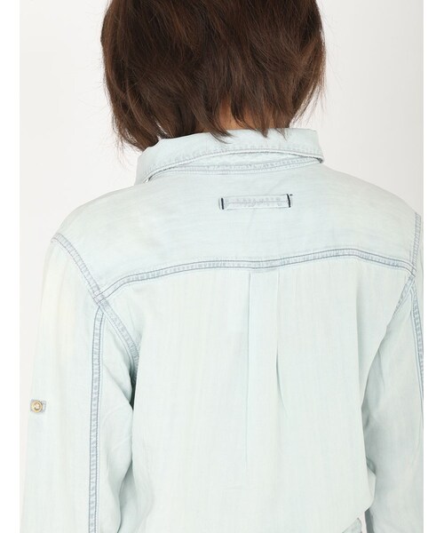AVIREX(アヴィレックス)の「★L/S DENIM PULLOVE(トップス・レディース・L/BLUE/BLUE・S/M)」の8枚目の写真