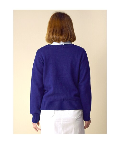 w closet（ダブルクローゼット）の「クジラ柄刺繍入りプルオーバー（トップス・レディース・オフホワイト/L.グレー/ブルー・FREE）」の6枚目の写真