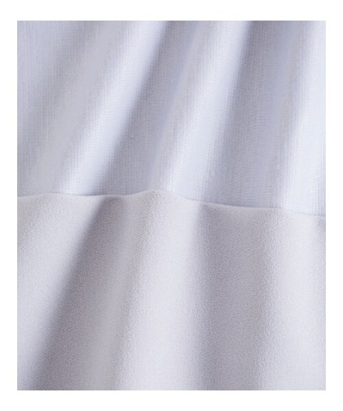 MAJESTIC LEGON（マジェスティックレゴン）の「【予約】袖異素材衿付プルオーバー（トップス・レディース・ラベンダー/アイボリー/サックス/グレー・Free）」の5枚目の写真