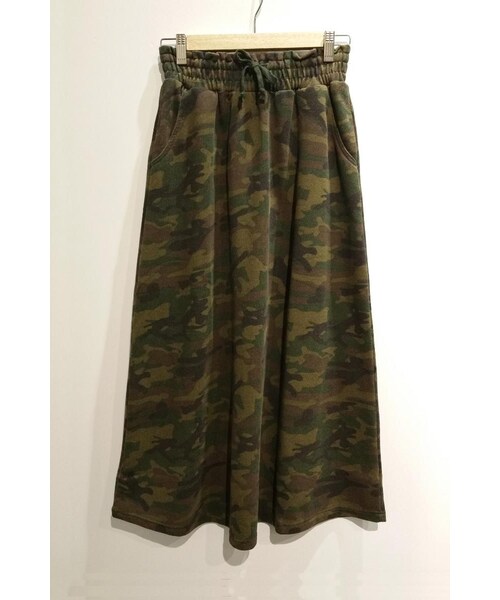 WEGO(ウィゴー)の「WEGO Sweat Maxi Skirt(その他・レディース・BLACK/LIGHT GRAY/green multi・F)」の1枚目の写真