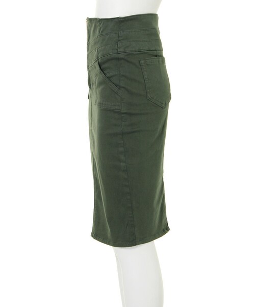 MURUA（ムルーア）の「【CASUAL】センターZIPカラータイトスカート（スカート・レディース・ホワイト/ブラック/カーキ・1/2）」の9枚目の写真