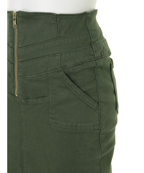 MURUA（ムルーア）の「【CASUAL】センターZIPカラータイトスカート（スカート・レディース・ホワイト/ブラック/カーキ・1/2）」の12枚目の写真